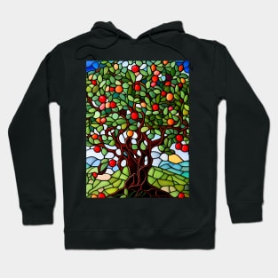 Stained Glass Apple Tree Hoodie